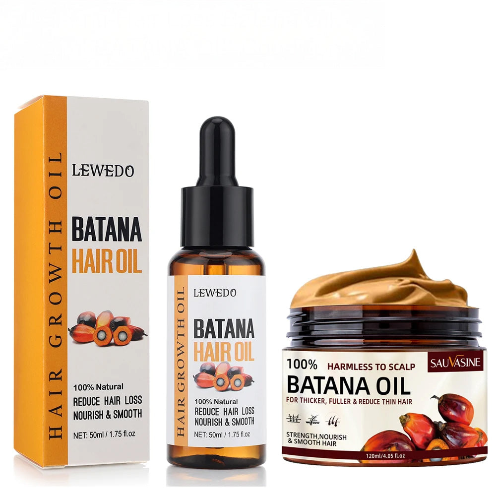 Sharmnlace™ Batana Oil Hair Care Set – Strengthen Roots & Boost Growth Naturally