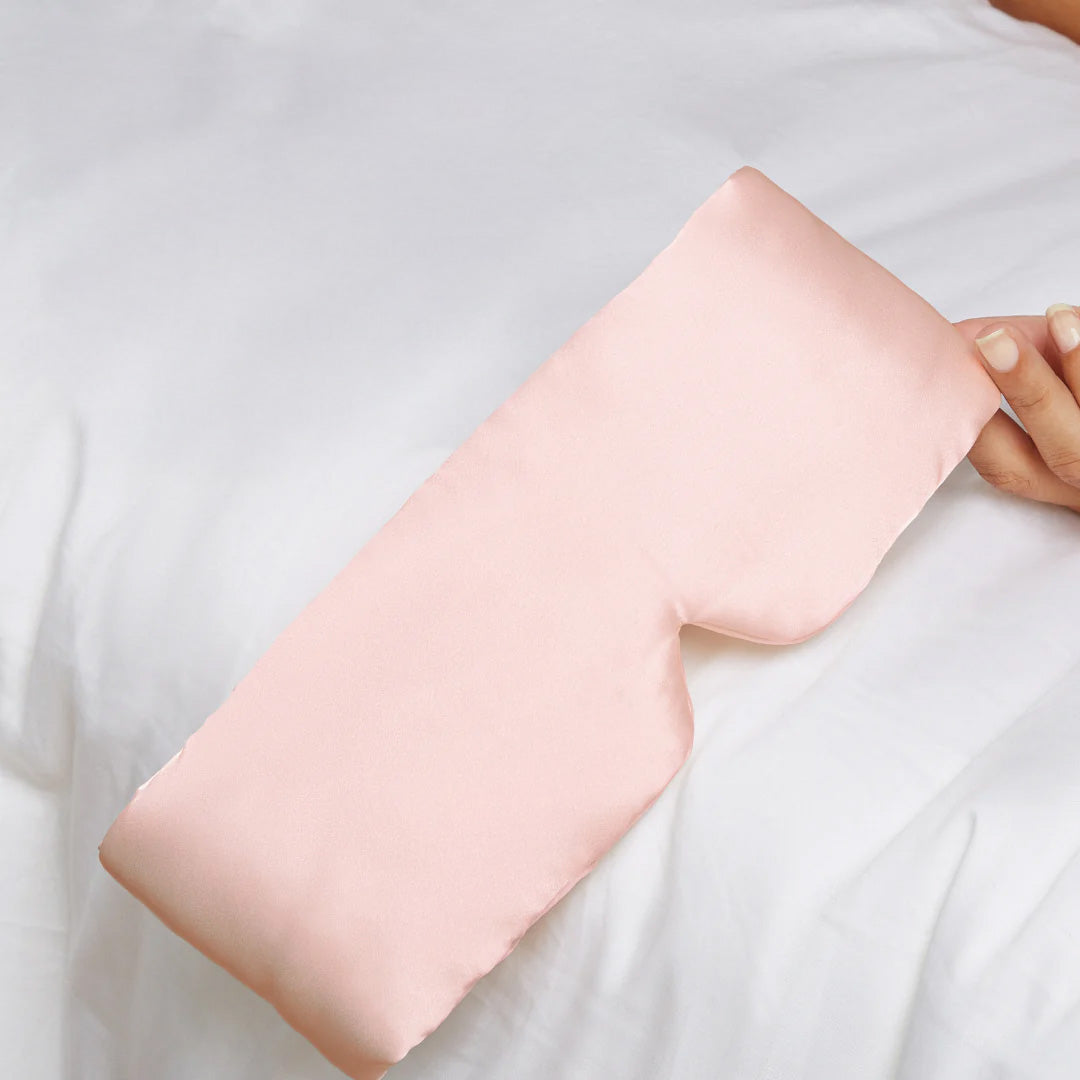 Sharmnlace™ 100% Mulberry Silk Sleep Mask – Wrinkle-Free Beauty Sleep & Total Light Block