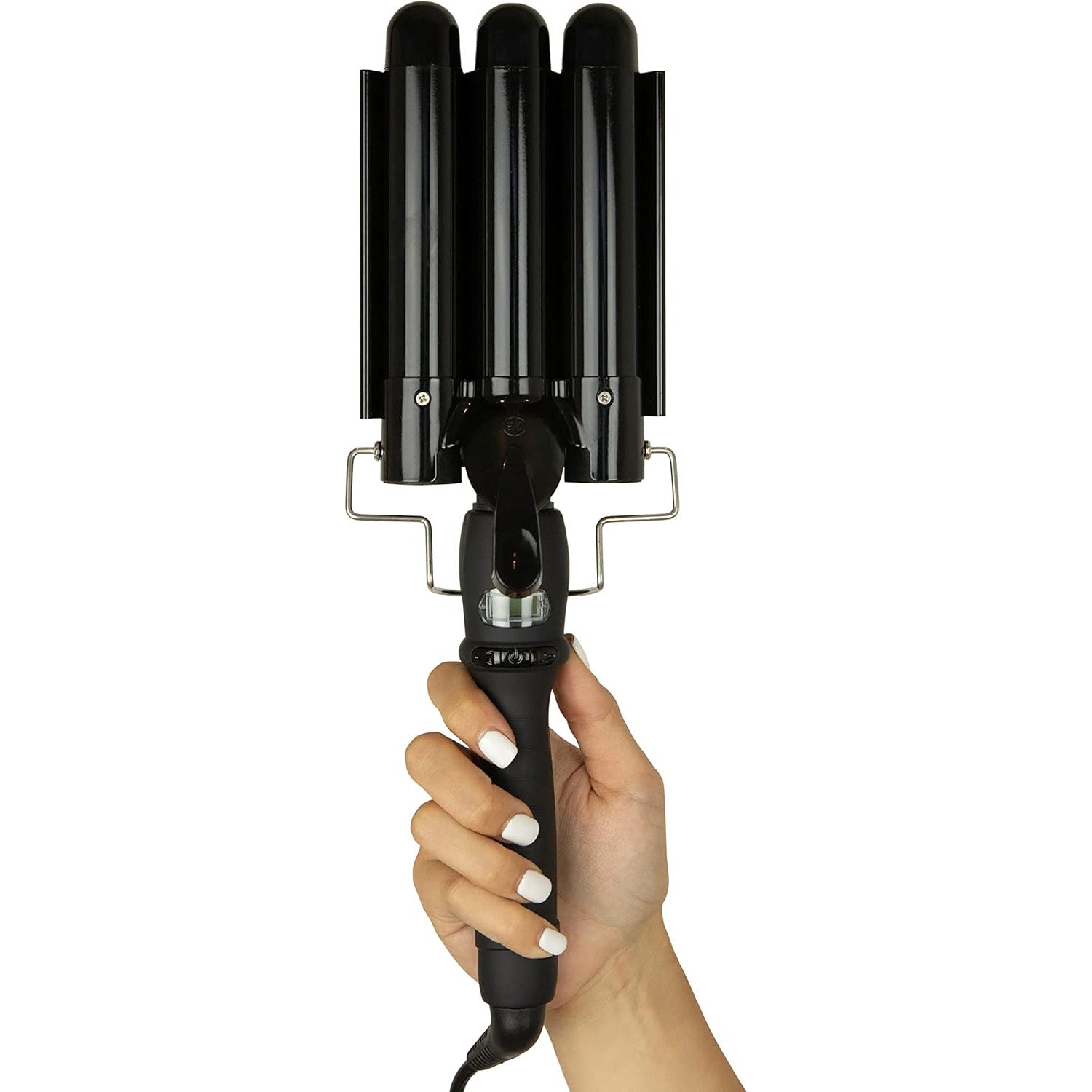 3-Barrel Ceramic Hair Curler – Adjustable Temp, Frizz-Free Styling