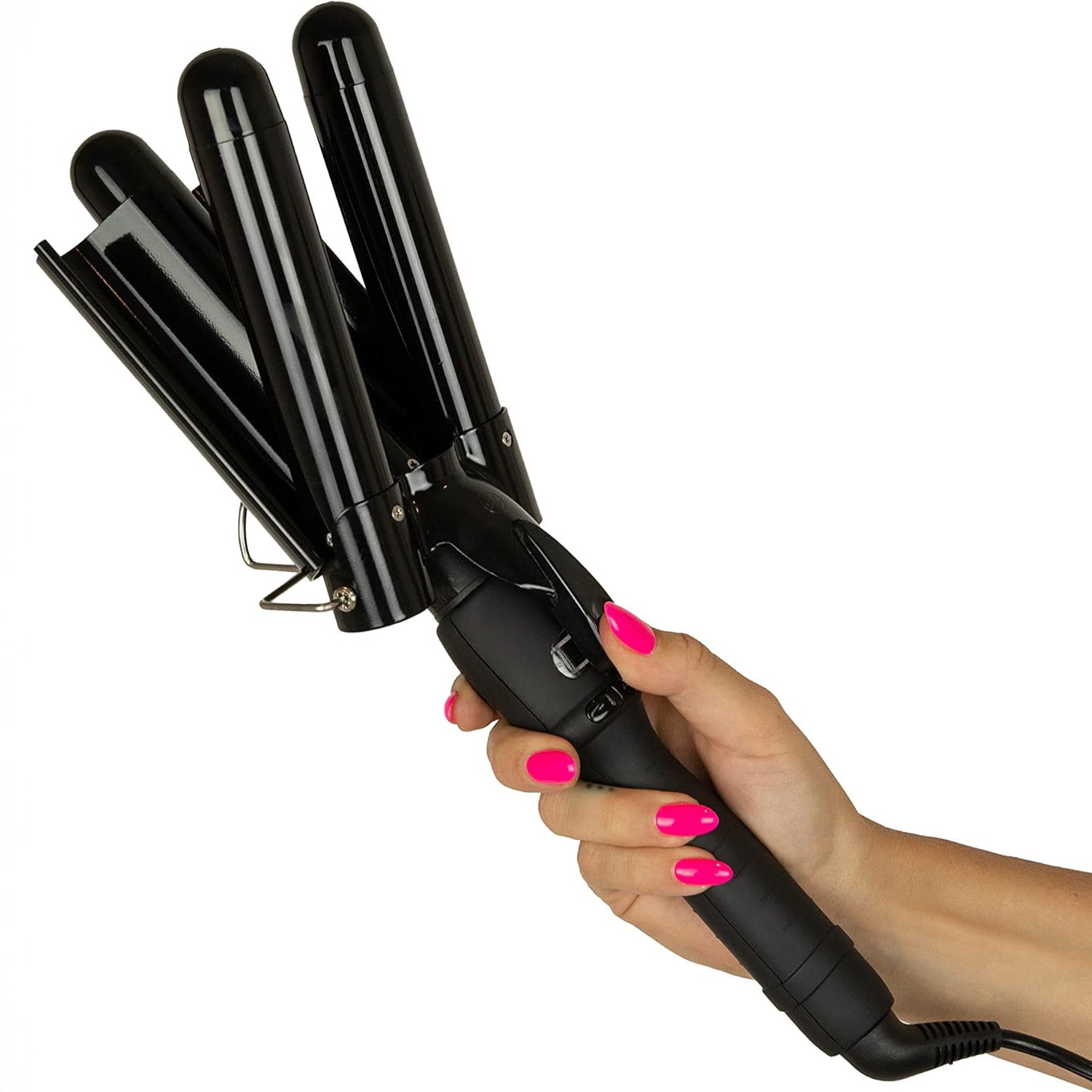 3-Barrel Ceramic Hair Curler – Adjustable Temp, Frizz-Free Styling