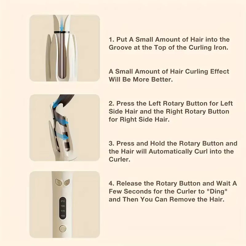 AutoWave PRO – Automatic Rotating Hair Curler, 28mm Barrel, Fast Heating, 4 Temps