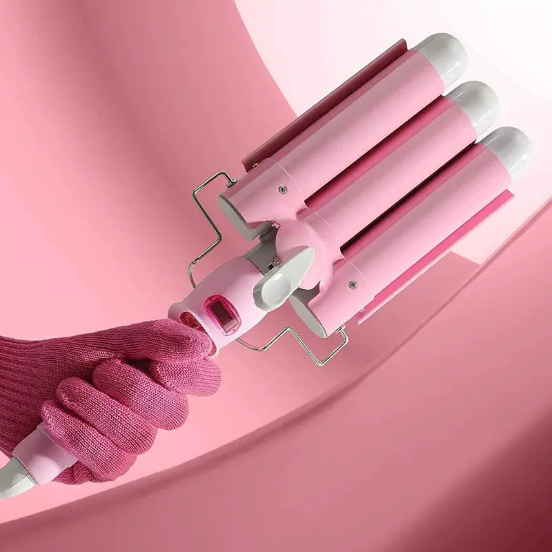 3-Barrel Ceramic Hair Curler – Fast Heat, Frizz-Free Glam Waves