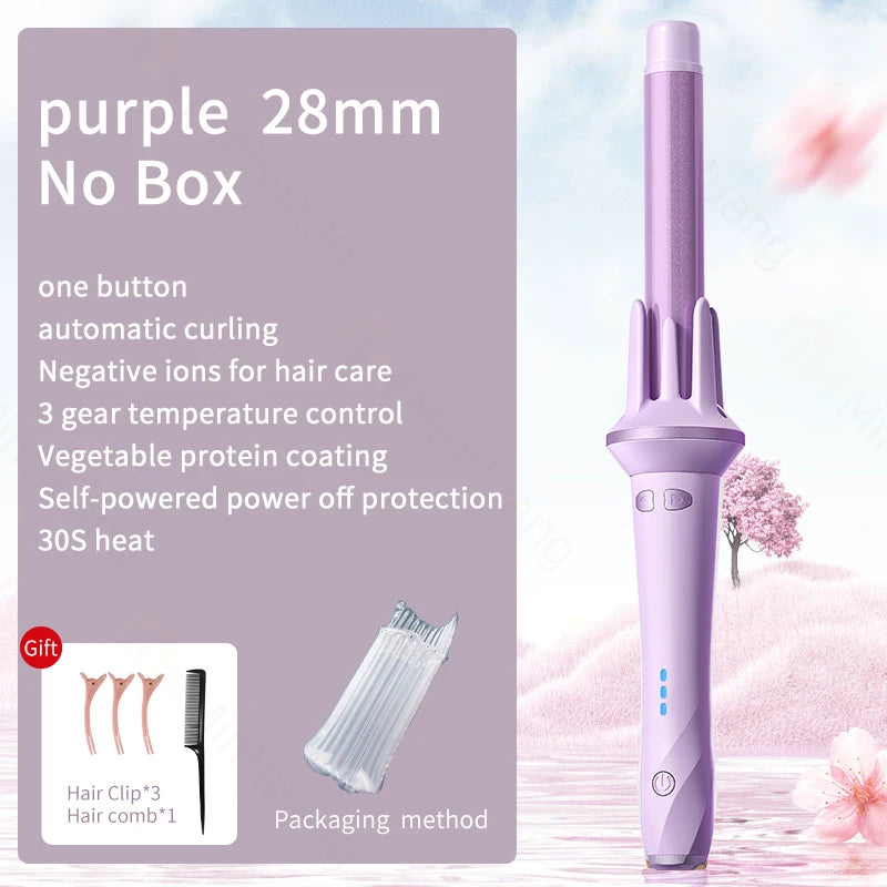 CurlWave Automatic Curler – 28/32mm Adjustable Temperature