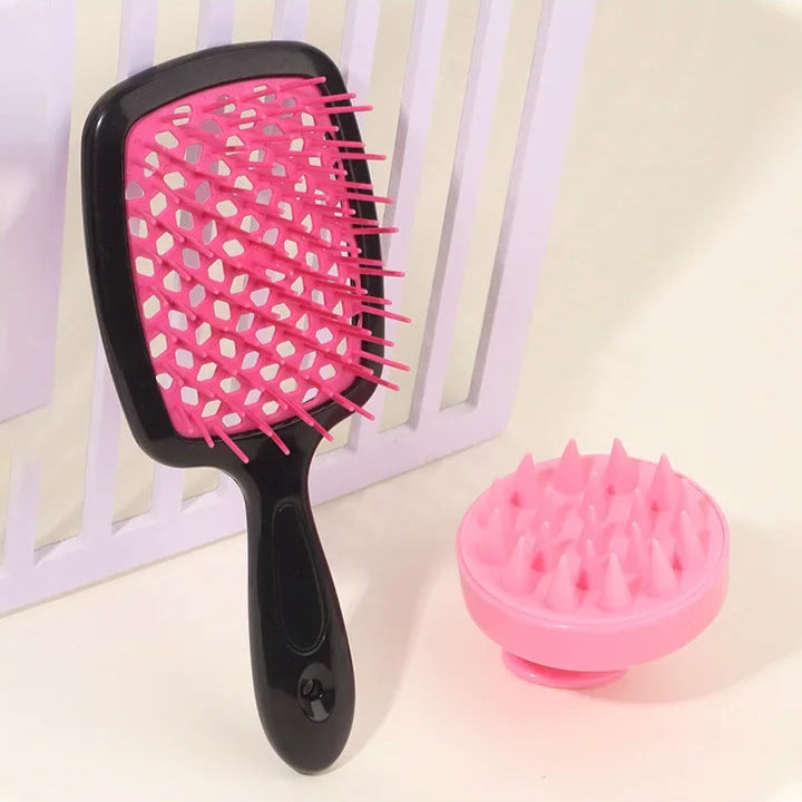 Portable Hair Care Combo – Tidy & Massage Set