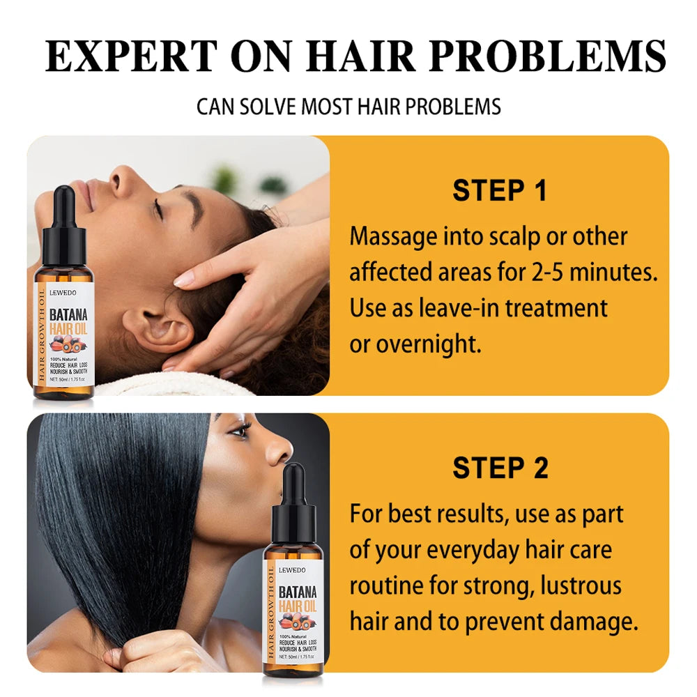 Sharmnlace™ Batana Oil Hair Care Set – Strengthen Roots & Boost Growth Naturally