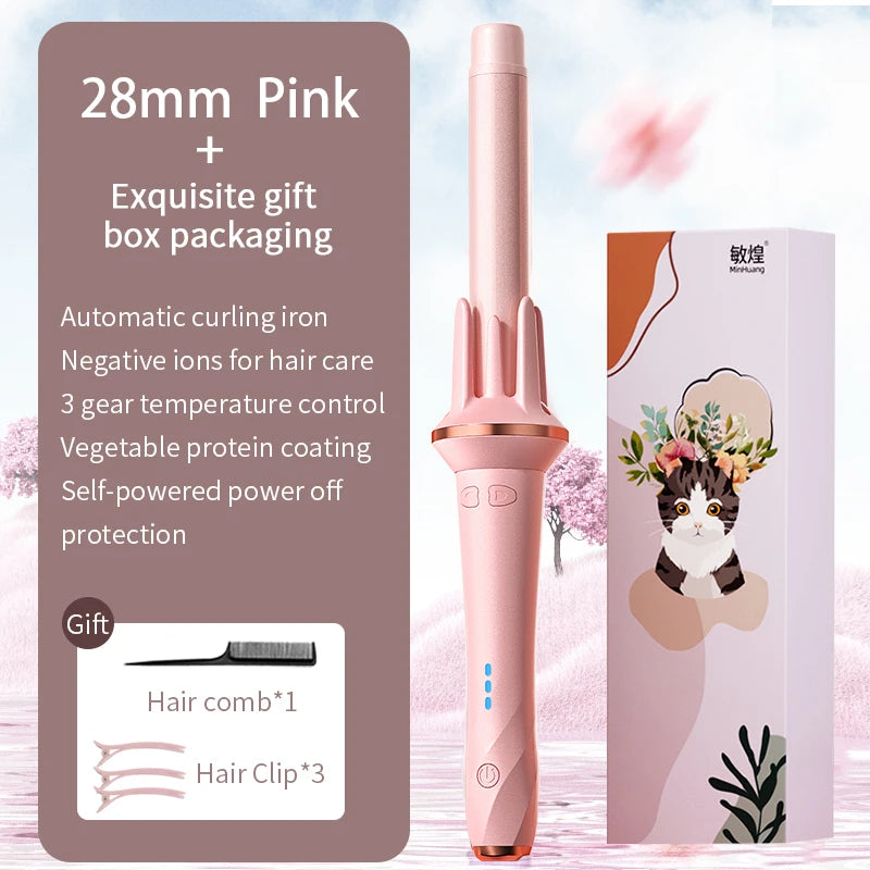 CurlWave Automatic Curler – 28/32mm Adjustable Temperature