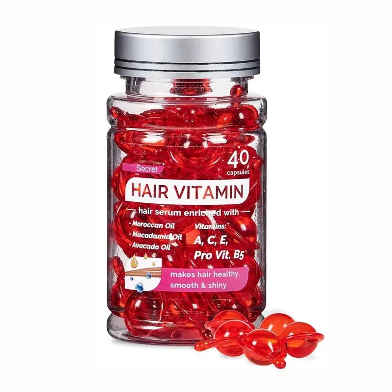 Moroccan Argan Oil Hair Capsules – 40-Pack Repair & Nourishment