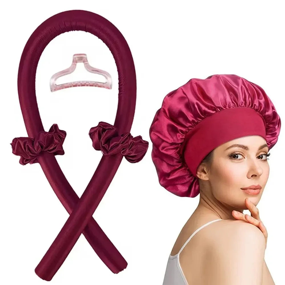 Sharmnlace™ Heatless Curling Rod Headband – No-Heat Overnight Waves for Effortless Mornings