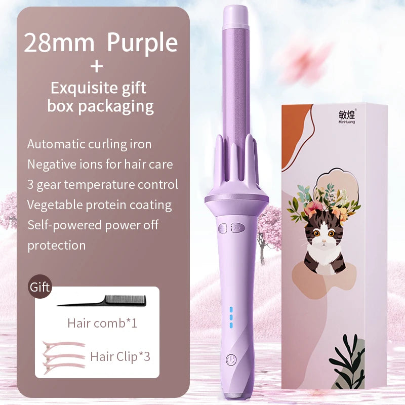 CurlWave Automatic Curler – 28/32mm Adjustable Temperature