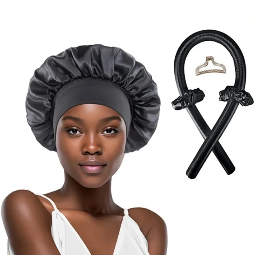 Sharmnlace™ Heatless Curling Rod Headband – No-Heat Overnight Waves for Effortless Mornings