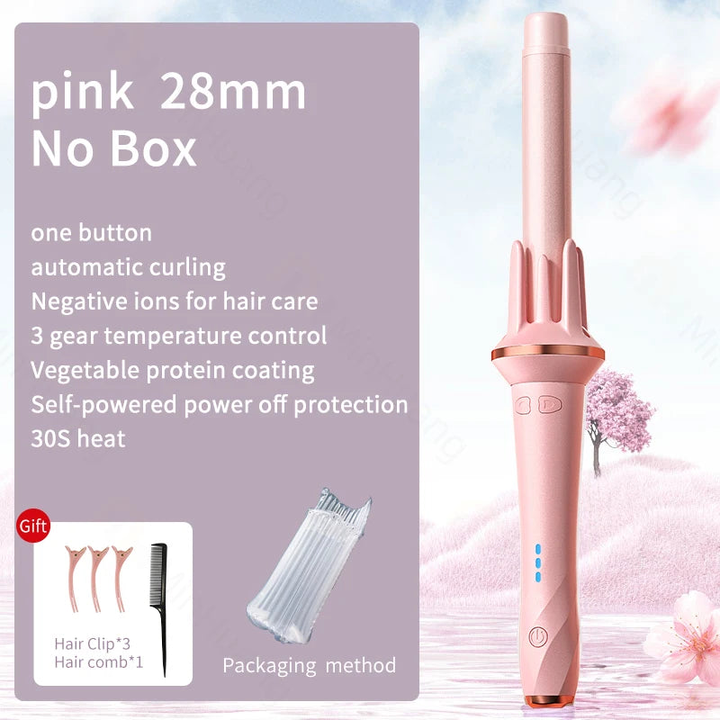 CurlWave Automatic Curler – 28/32mm Adjustable Temperature