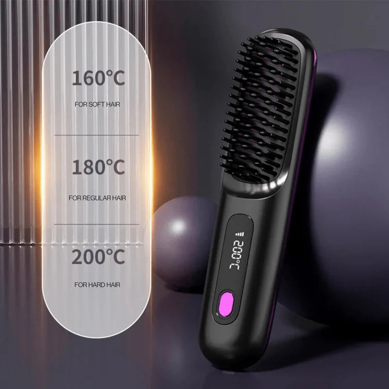 Portable Straightener Brush - GoBrush PRO