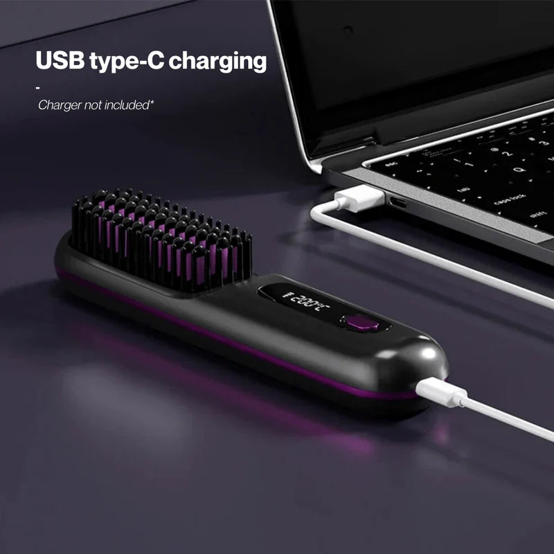 Portable Straightener Brush - GoBrush PRO