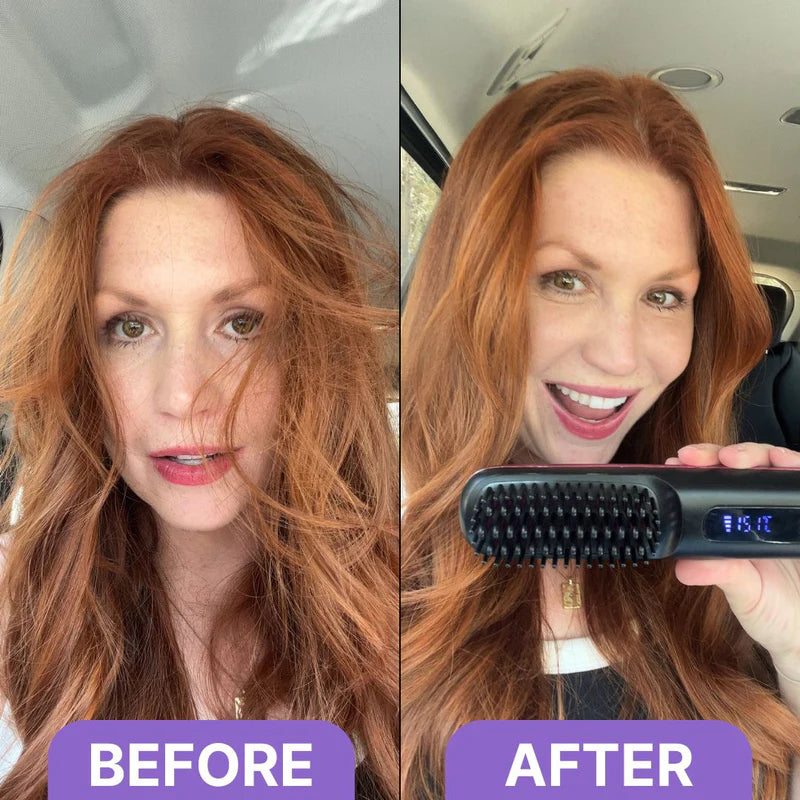 Portable Straightener Brush - GoBrush PRO