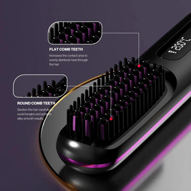 Portable Straightener Brush - GoBrush PRO